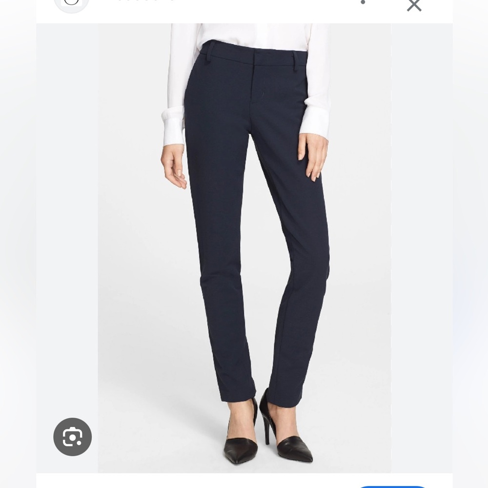 Vince slim ankle trousers in coastal blue
